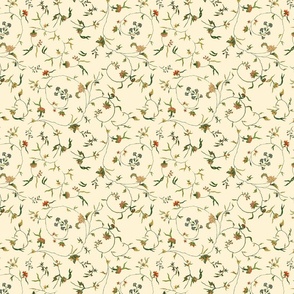 Cecile Embroidered Chintz  ~  Gypsophila  ~ Small