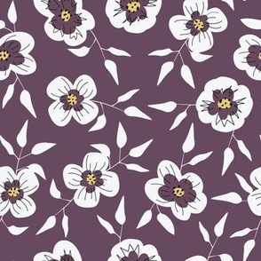 Eden ditsy floral - Purple