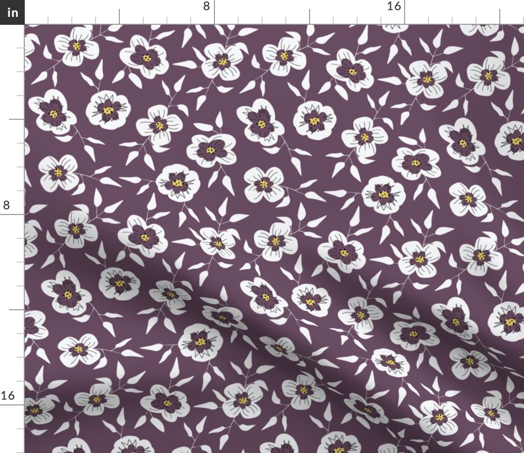 Eden ditsy floral - Purple