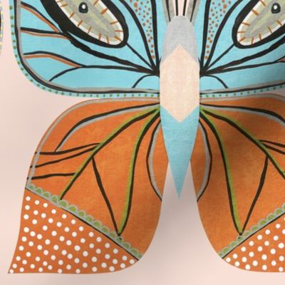 Retro Butterflies Vintage - Large