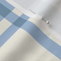 Sky Blue Gingham with Cream Background Checks Country Folksy Large Scale