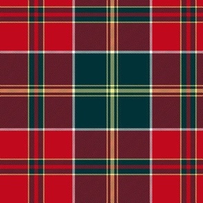 MacDonald of Kingsburgh tartan, DW Stewart's  1893 sett, 6" crimson and forest