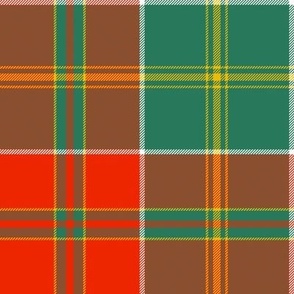 MacDonald of Kingsburgh tartan, DW Stewart's  1893 sett, 8" ancient colors