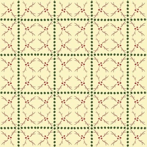 Season's Greetings in Eggnog (Large Pattern)