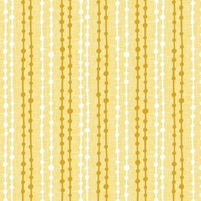 Dots on a line / Yellow + mustard / Small scale