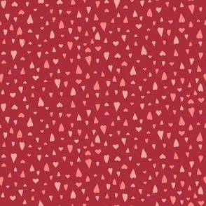 356 - Love hearts in Blush, Pink and Red  - 100 pattern project - medium scale for baby nursery decor, kids apparel, home crafts, romantic settings