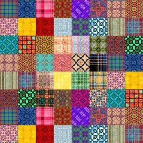 Mini Prints: Mini Quilt - Half Drop Repeat - Large Mini 