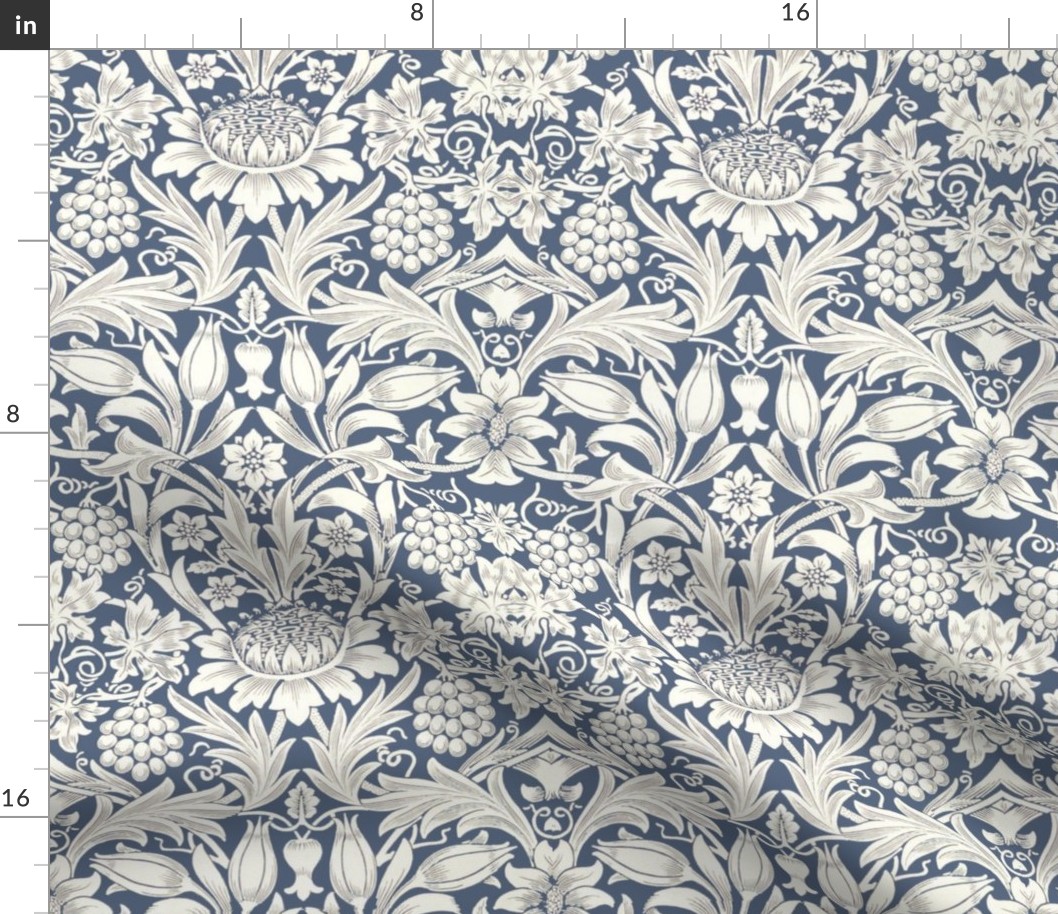 William Morris Sunflower Blue