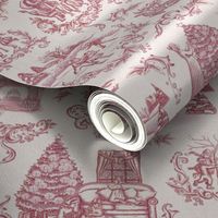 Christmas Toile in Red