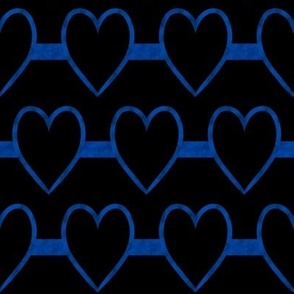 blue heart stripes