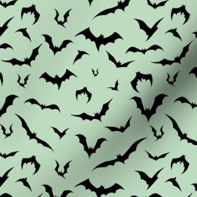 bat print (mint green)