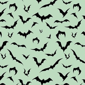 bat print (mint green)