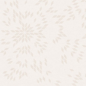 Scattered Star Quilt - Creme