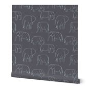 Gray Line Elephants