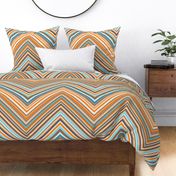 Diamond Zigzag Chevron in Southwestern Colors