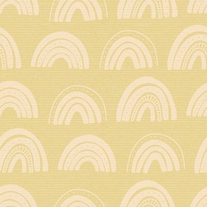 Rainbow texture pattern in yellow monotone colors