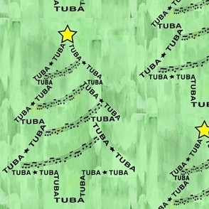 Tuba Tree Text Green
