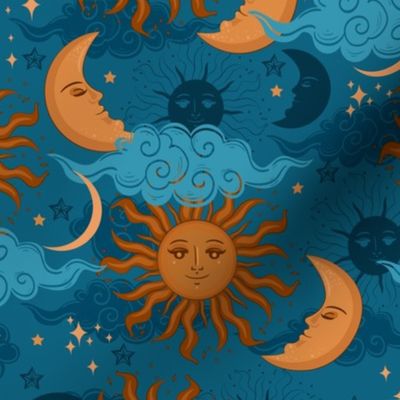 Sun and Moon, Mystic Mystical Universe Sun and Moon