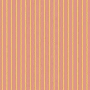Coral and Yellow Stripes