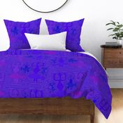 Shaman Tribal Dancers - #1220182 - Blue Violet - Large Scale