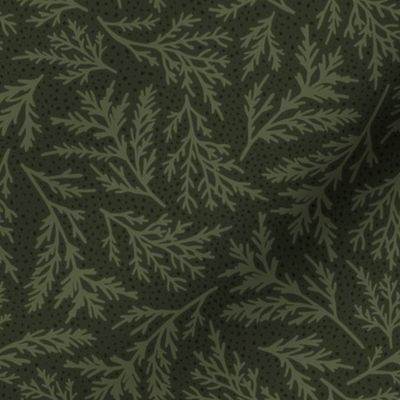 Juniper Botanical - Moss Green, Medium Scale