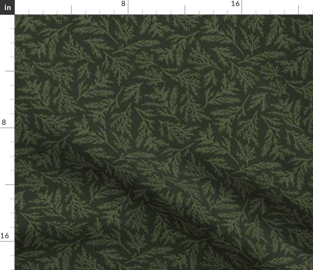 Juniper Botanical - Moss Green, Medium Scale