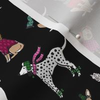 Dogs in sweaters on black (small)