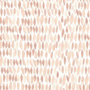 Peach watercolor brush marks