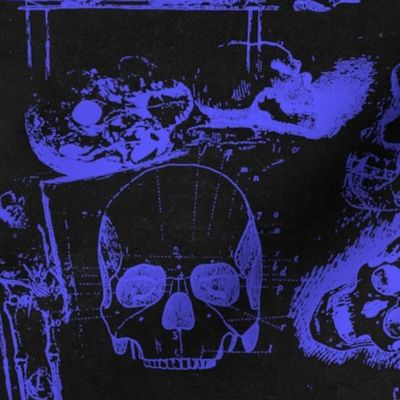 Skeleton Halloween Purple Skull