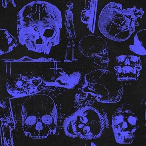 Skeleton Halloween Purple Skull