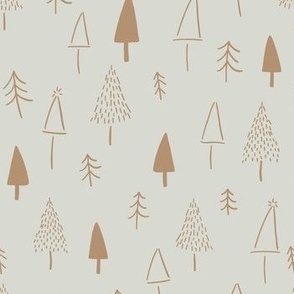 Christmas Trees in neutral tones