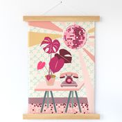 Plants just wanna have fun Tea Towel