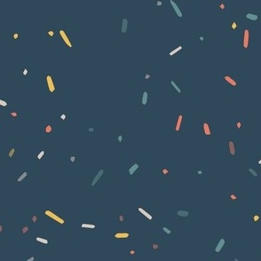 LARGE cosmic confetti - Dark Teal