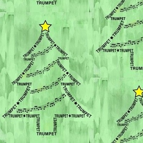 Trumpet Tree Text Green