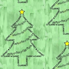 Clarinet Tree Text Green
