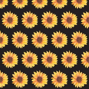 Little Midnight Sunflowers