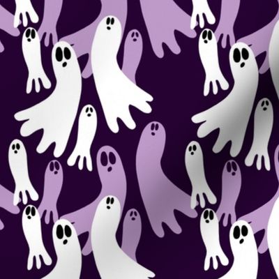 Purple and White Ghosts - 5x5