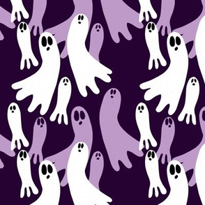 Purple and White Ghosts - 5x5
