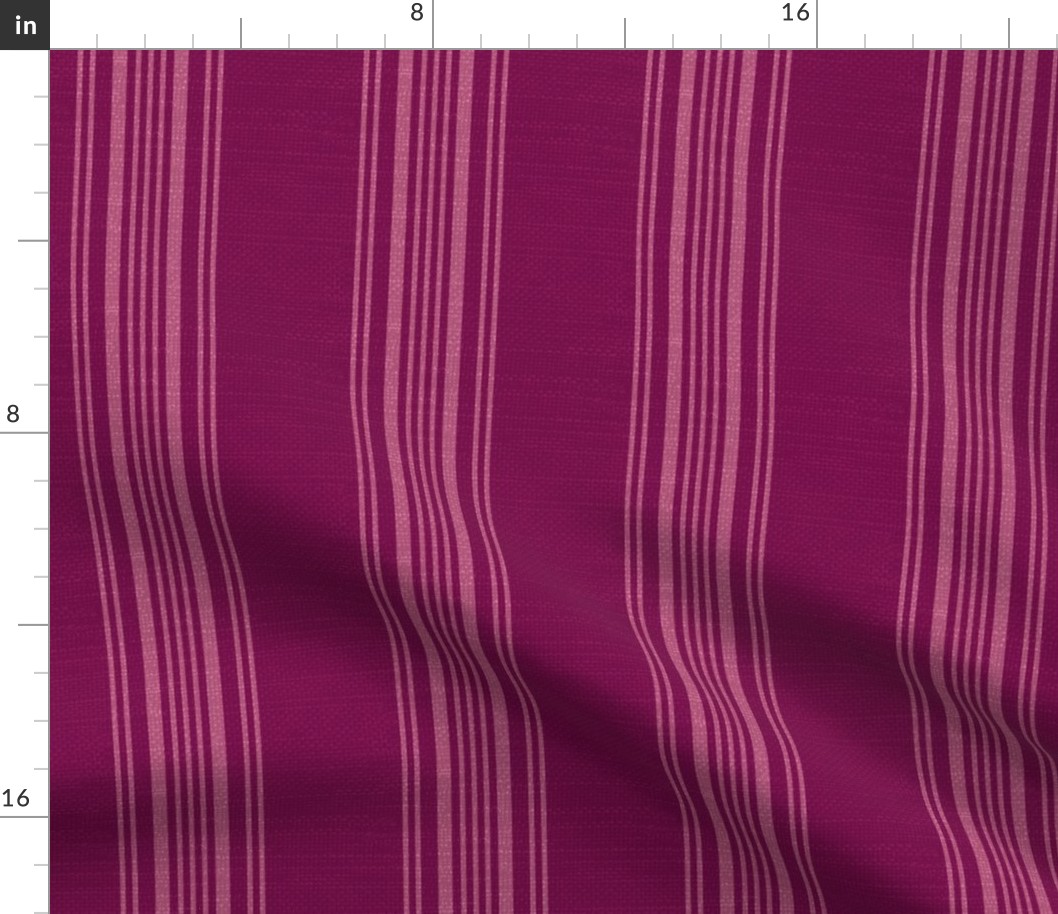 Textured Vertical Stripes Red Wine