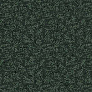 Juniper Botanical - Dark Green, Medium Scale
