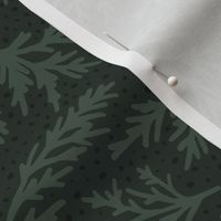 Juniper Botanical - Dark Green, Large Scale