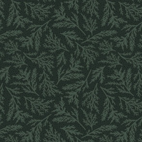 Juniper Botanical - Dark Green, Large Scale