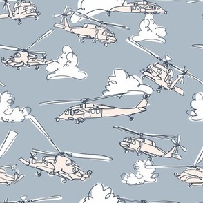 MH60 Helicopters in Light Blue-01