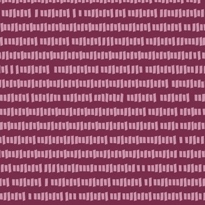 341 - Plum and mauve picket fence non directional coordinate -100 Pattern project: medium scale for quilting, patchwork, kids apparel, soft furnishings and home decor.