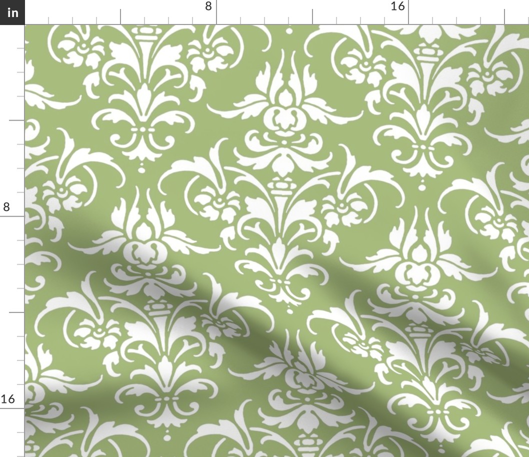 Celadon Damask