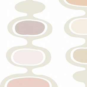 retro bubbles - modern neutrals abstract curves