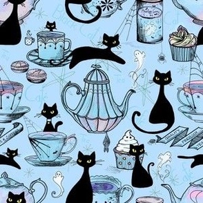 Black Cat Cafe // blue