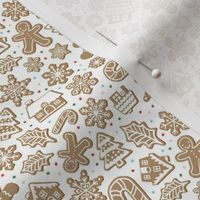 Gingerbread Cookies - White, Small Scale