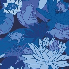 Lilypad Party in Blue