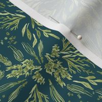 Evergreen Dark Teal Small Garden Girl Studio